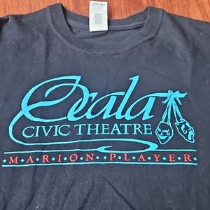 Vintage Ocala Civic Theatre T-Shirt Marion Players Florida Drama Promo Sm.Unisex